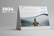 Desk Calendar 2024, a Print Template by Uiparvin (Thumbnail 1 of 2)