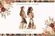 Grandmillenial Autumn Collection, a Seasonal Illustration by PeDe Designs (Thumbnail 8 of 33)