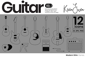 Guitar Icons Set