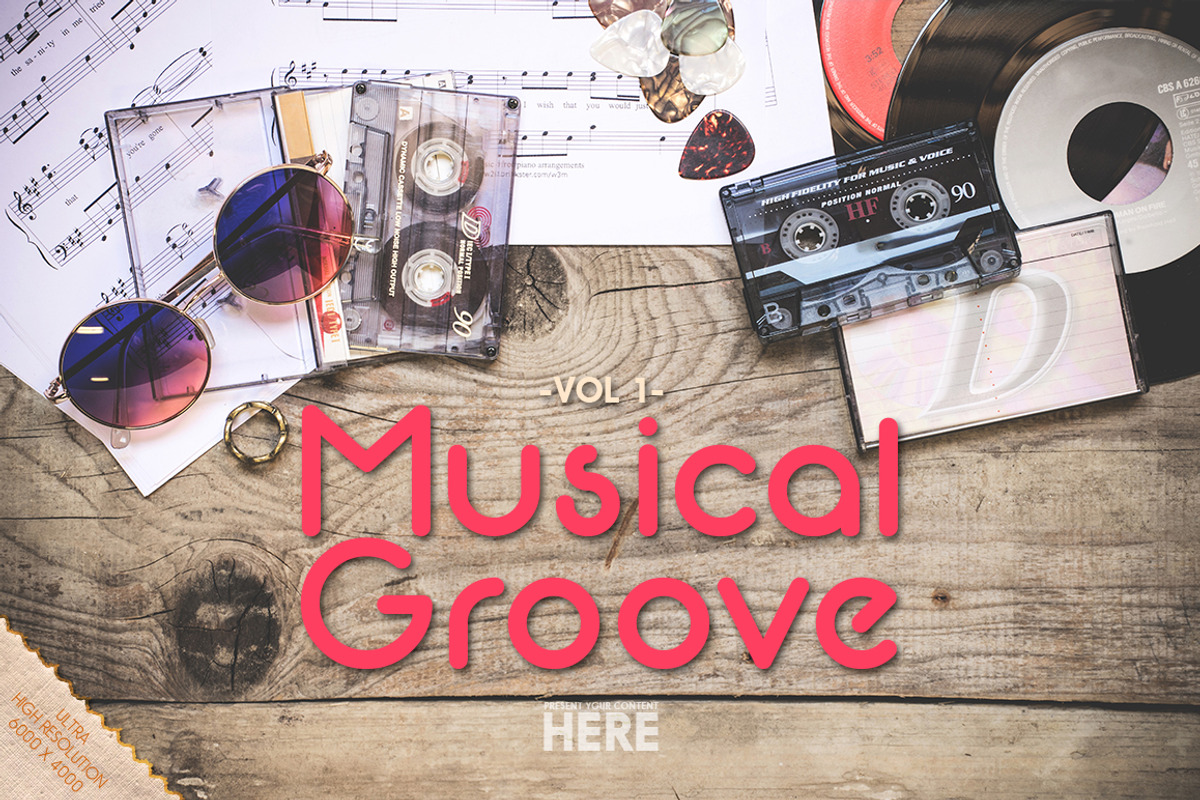 Musical Groove Header/Hero -vol 1-, a Product Mockup by Mister T (Photo 6 of 6)