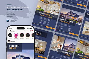 Modern Home Real Estate Instagram, a Social Media Template by UnicodeID
