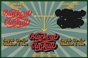 Blackout Oldskull | Handwritten Font, a Handwritten Font by Aveni Letter Type (Thumbnail 9 of 12)