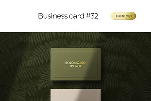 Business Card Bundle Template Mockup