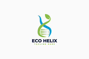 Eco Helix Logo Template, a Branding & Logo Template by Zeer Graphic