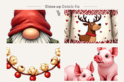 UglyCute Nordic Christmas Clipart, an Illustration by Artnoy (Thumbnail 4 of 8)