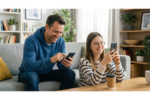 Couple at Home, a Person Photo by CREATIVEDEF