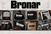 Bronar — Bold Condensed Display Font, a Script Font by Wow Magic (Thumbnail 2 of 5)