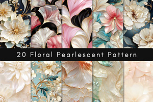 Pearlescent Floral Pattern