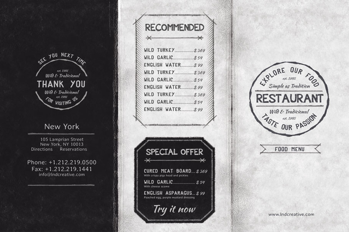Eris Food Menu Pack, a Flyer Template by A.Lamprianidis (Photo 7 of 8)