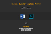 Resume Template Bundle - Vol 03, a Resume Template by Nina Shaw (Thumbnail 8 of 8)