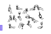 Wine vector illustrations, an Illustration by Tanka (Thumbnail 3 of 7)
