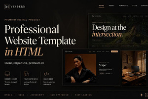 Professional HTML Website Template, a HTML Template by Creative House