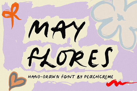 Mayflores// Hand-drawn font