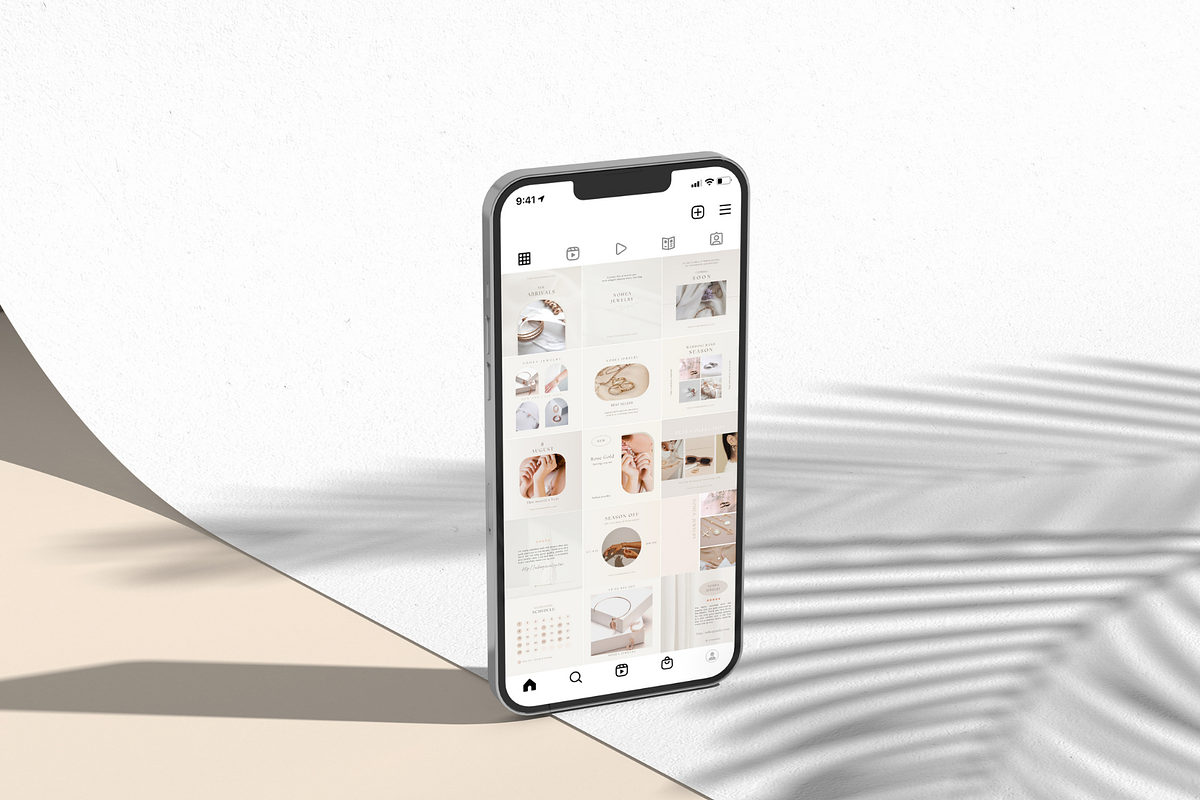 Modern Jewelry Instagram Templates, a Social Media Template by NoheaDesignShop (Photo 10 of 11)
