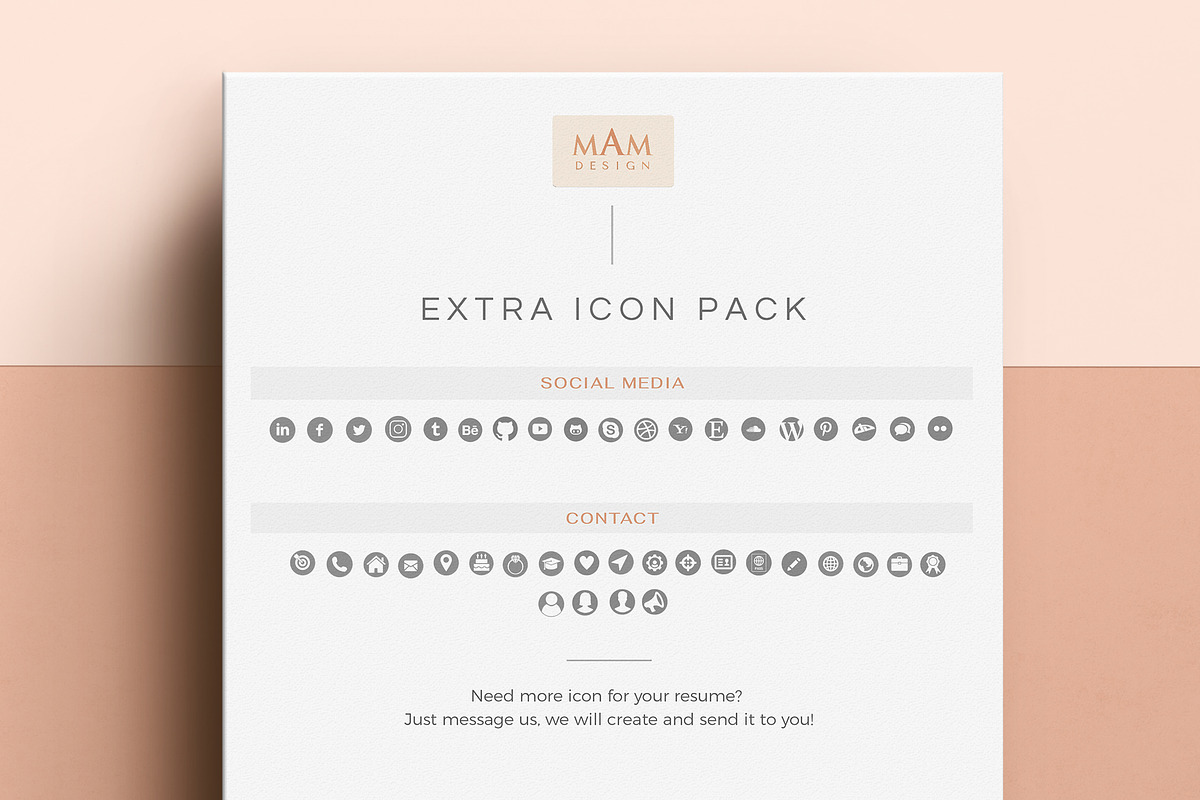 Modern Resume CV Template with photo, a Resume Template by MAM Design (Photo 8 of 10)