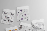 Spooky Halloween watercolor clipart, a Seasonal Illustration by Daryartsy (Thumbnail 9 of 10)