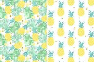 6 Vector Tropical Patterns Clipart