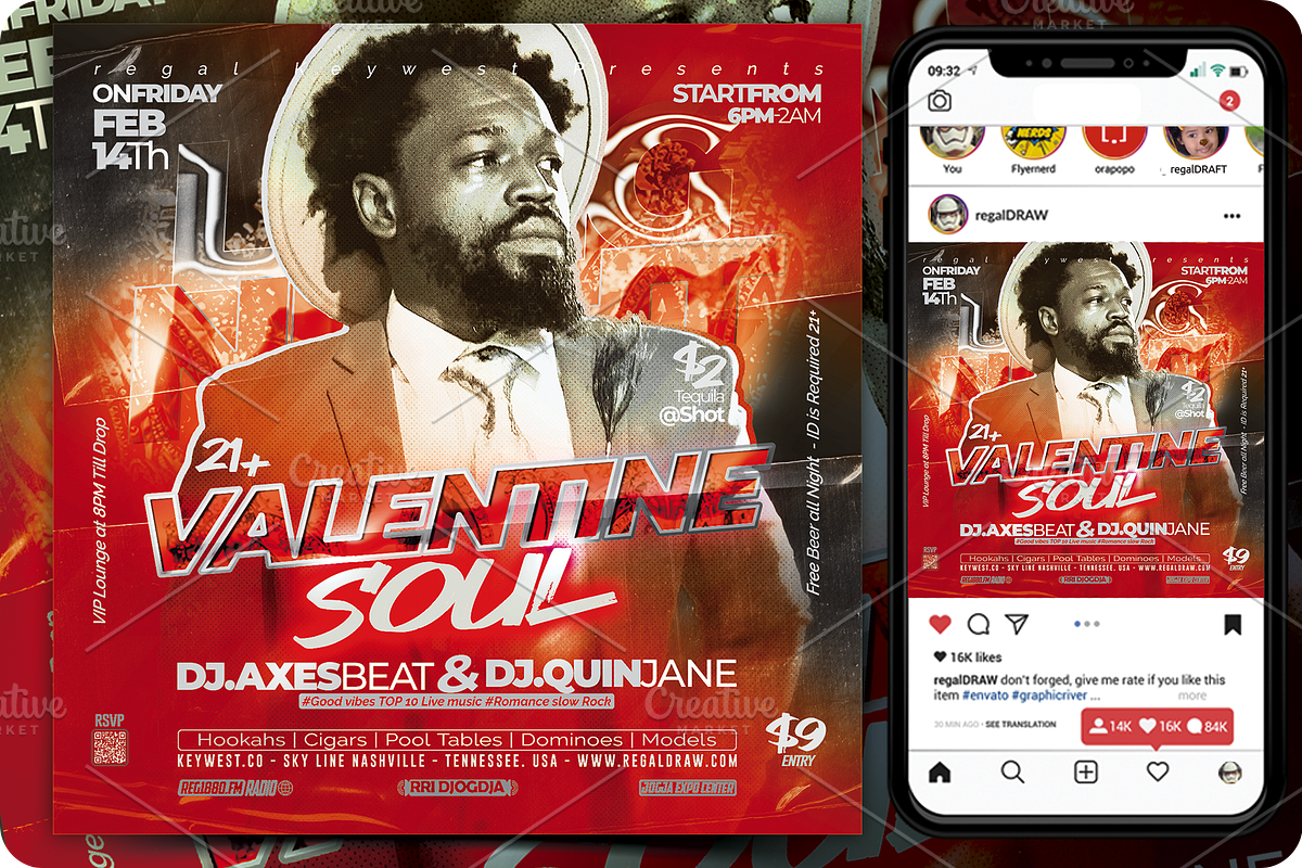 Valentine Soul Flyer, a Flyer Template by regalDRAW (Photo 3 of 4)