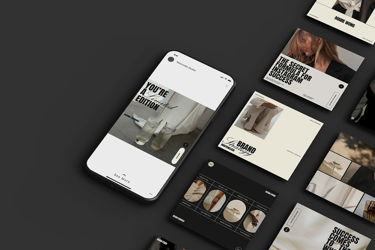 Aesthetic Social Media Template, a Social Media Template by Moscovita Studio (Photo 8 of 29)