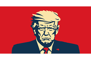 Donald Trump, US presidential, a Person Illustration by Foxys Graphic