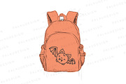 Bat Halloween Clipart Set, an Animal Illustration by Palau (Thumbnail 3 of 12)