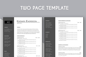 Resume Template Katniss Everdeen