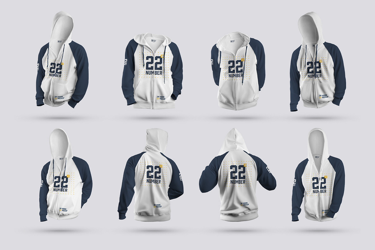 24 Zip Hoodie Mockup (Collection #5), a Hoody Mockup by Grow Design Craft Studio (Photo 4 of 7)