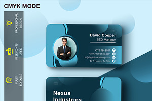 Professional business card template, a Business Card Template by kamalrawat_gd