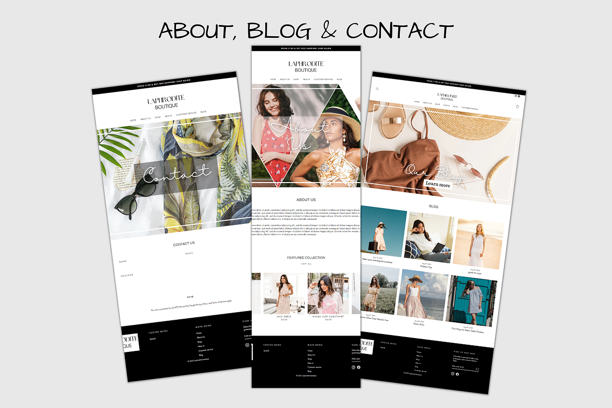 Laphrodite Boutique |shopify website, a Templates & Theme by Millennials Marketing (Photo 5 of 9)