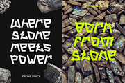 Stone Bricx Triangle Display Font, a Font by PutraCetol Studio (Thumbnail 2 of 5)