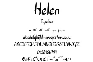 Font Helen Classical Calligraphy