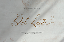 Del Lante Elegant Calligraphy Script
