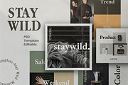 Staywild - Instagram Pack Bundle, a Social Media Template by Dirtytemp Studio (Thumbnail 4 of 14)