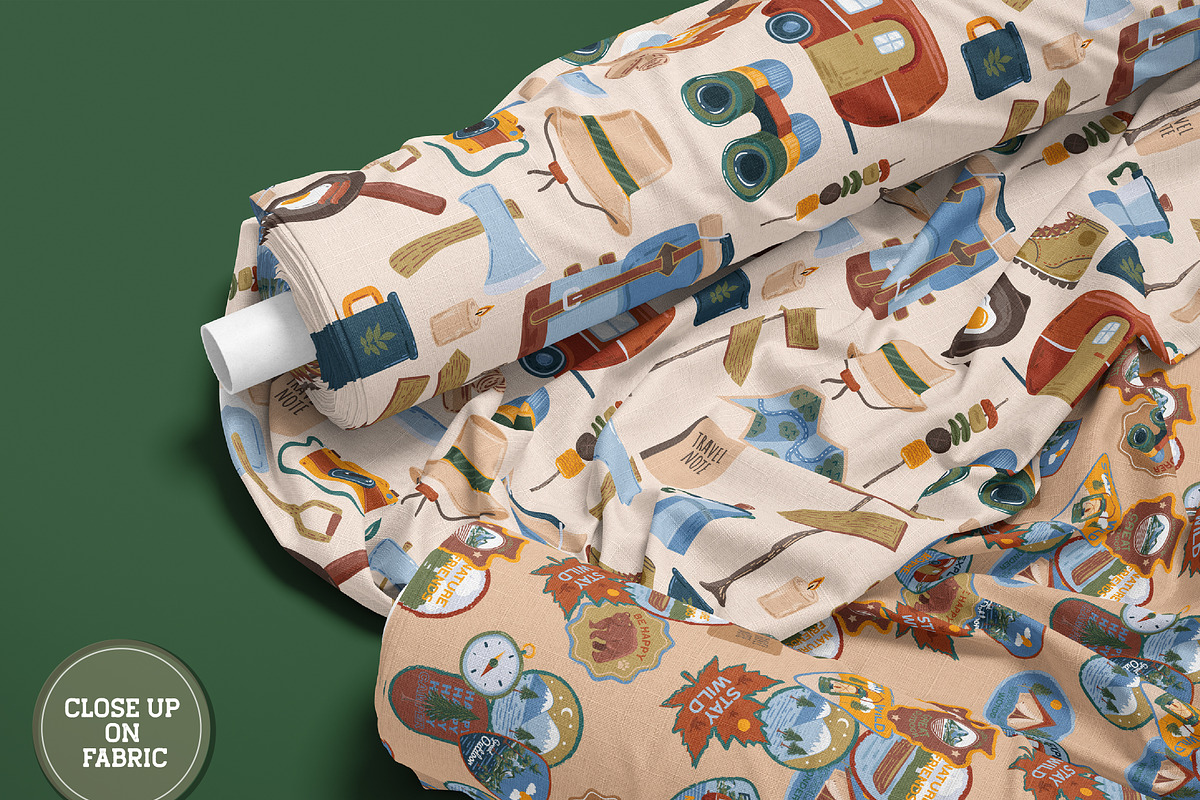 HAPPY CAMPER, a Pattern Graphic by MSNTY STUDIOX (Photo 12 of 28)
