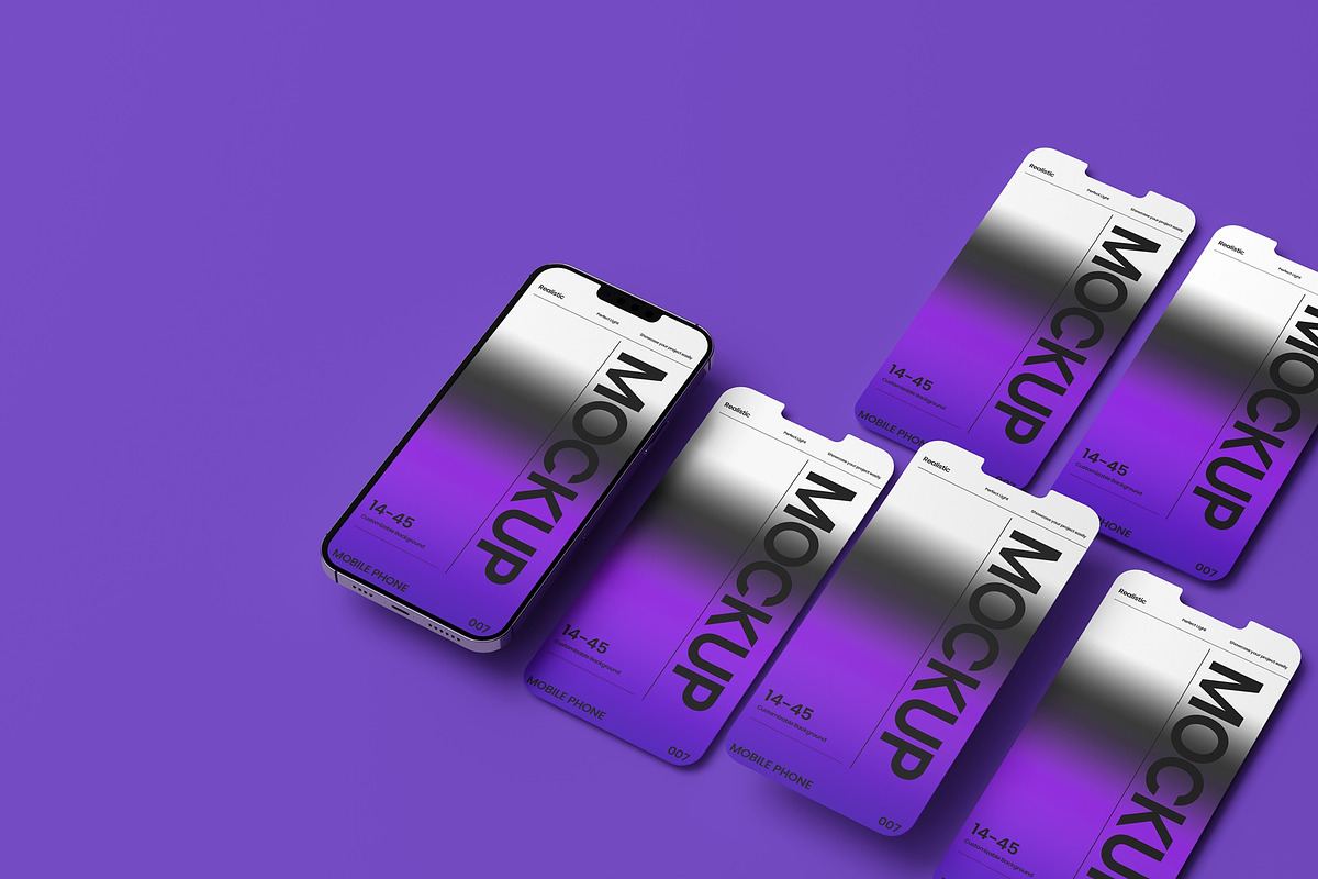 10 psd Multiscreen Iphone Mockup, an iPhone Mockup by East Gallery (Photo 6 of 10)