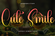Cute Smile, a Handwritten Font by FreshTypeINK (Thumbnail 1 of 8)