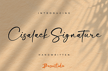 Cisalack Signature Font