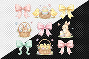 Preppy Coquette Easter Bunny PNG, an Illustration by Creative Art (Thumbnail 3 of 3)