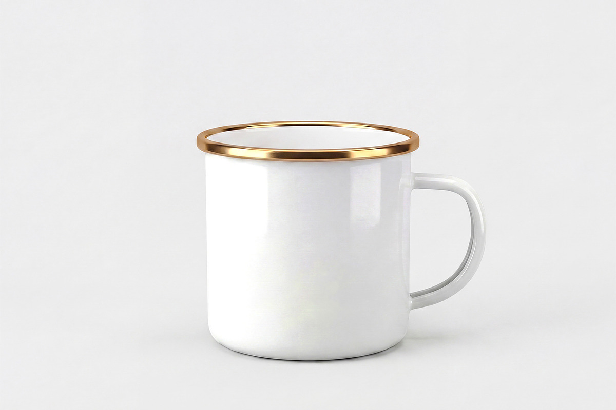 Enamel Mug Mockup Template, a Cups & Container Mockup by graphypix (Photo 3 of 4)