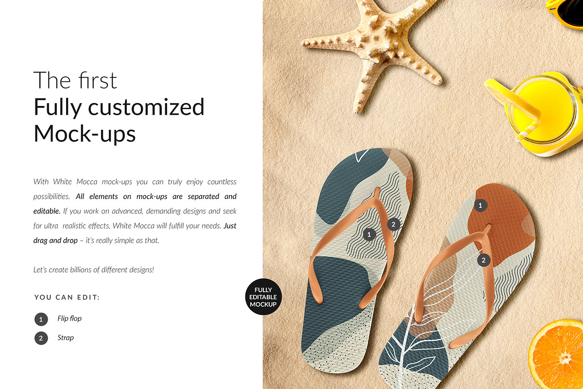 Flip Flops Mock-ups Creator, a Household Mockup by Mocca Mockups Store (Photo 3 of 5)