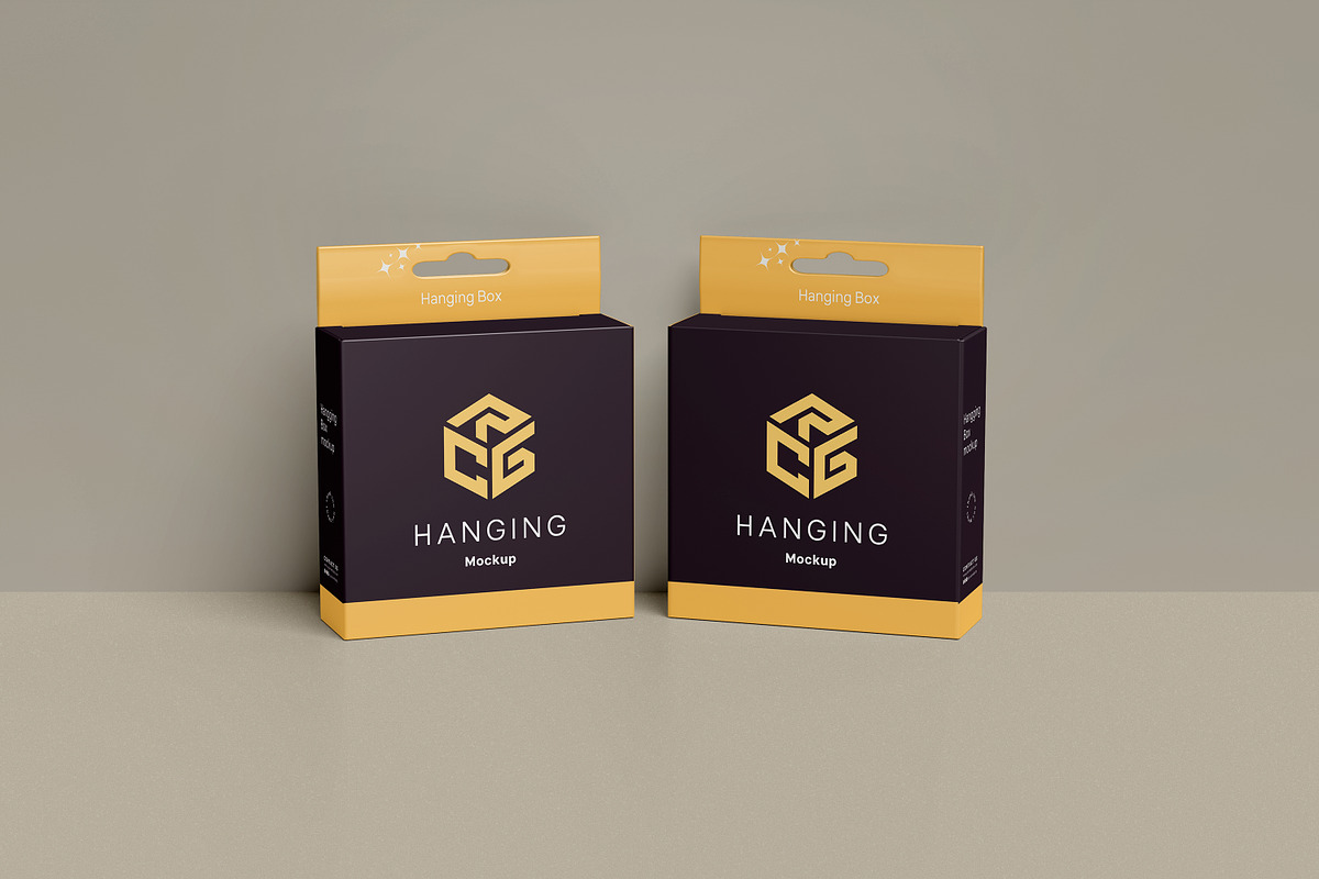 Hanging Box Mockup, a Packaging Mockup by Pexelcorner (Photo 4 of 9)