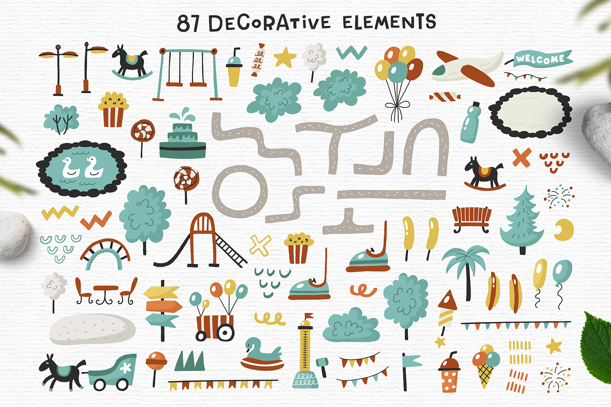 Amusement park. Map creator, a Background Graphic by Murvin (Photo 3 of 9)