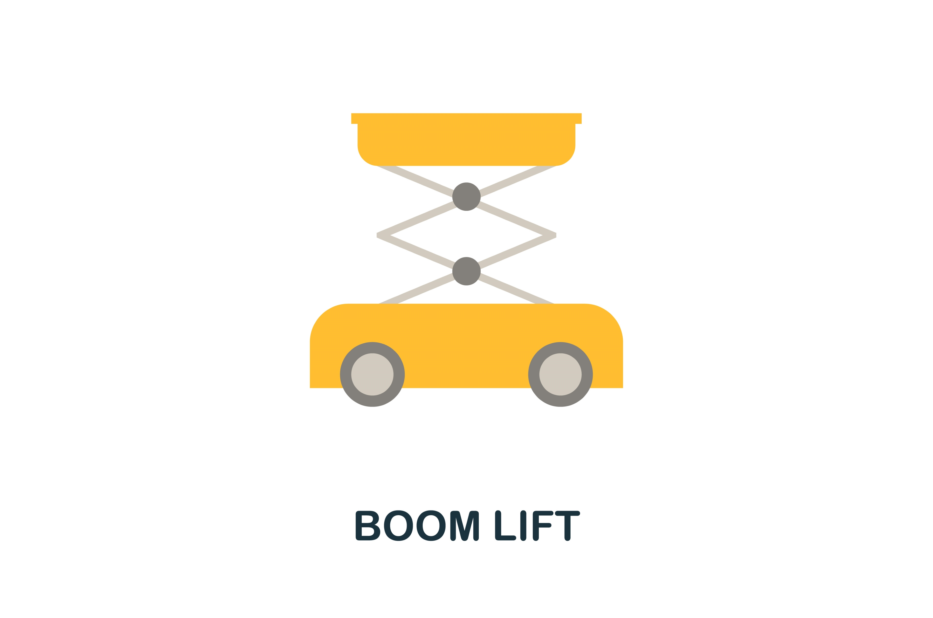 Boom Lift icon. Simple element from, an Illustration by Aimagenarium ...