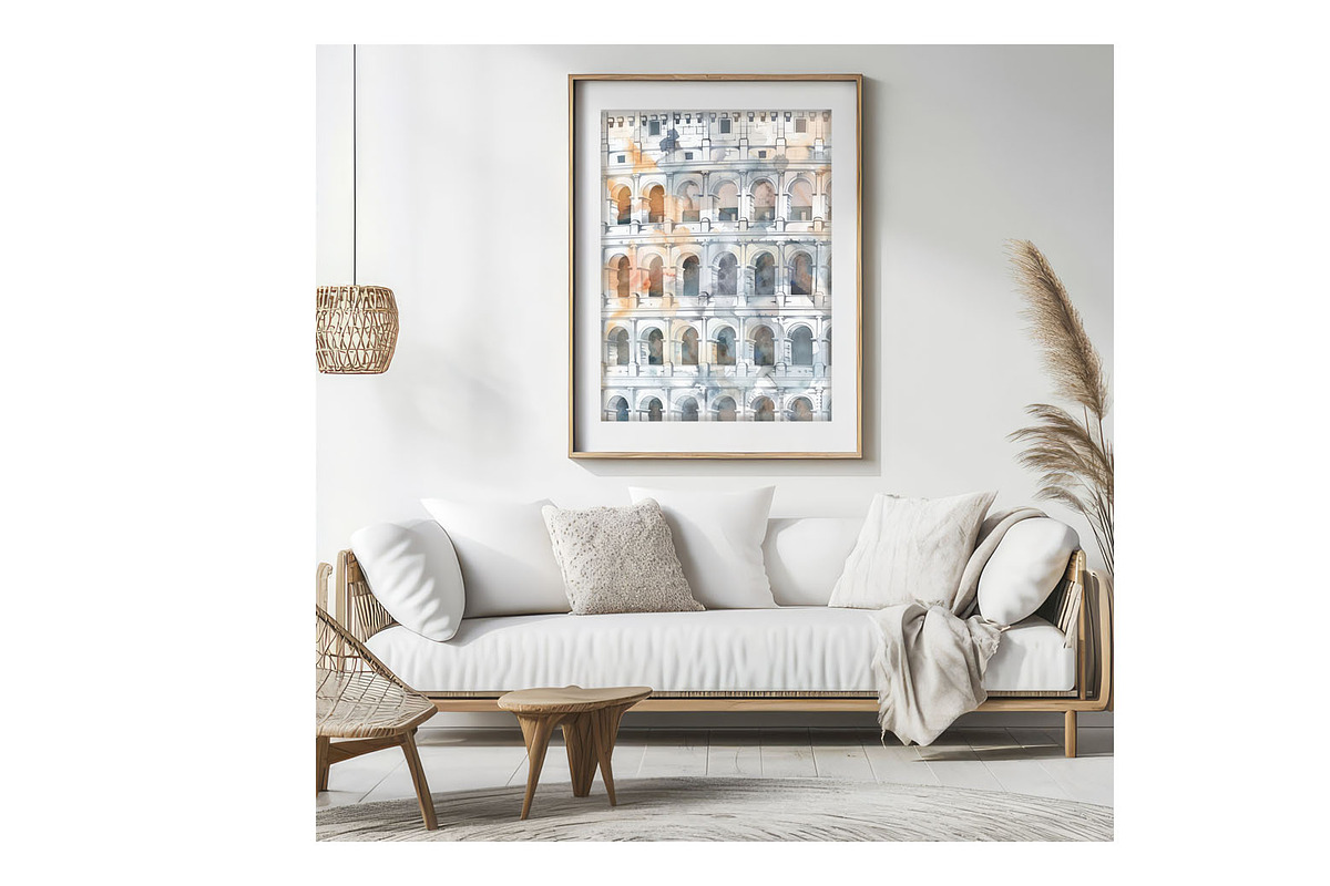 Ancient Rome empire watercolor color, a Decorative Illustration by SketchArtStudio (Photo 2 of 3)