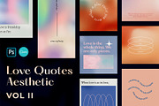 Love Quotes Aesthetics Vol II, a Social Media Template by Nurrehmet Studio (Thumbnail 1 of 11)