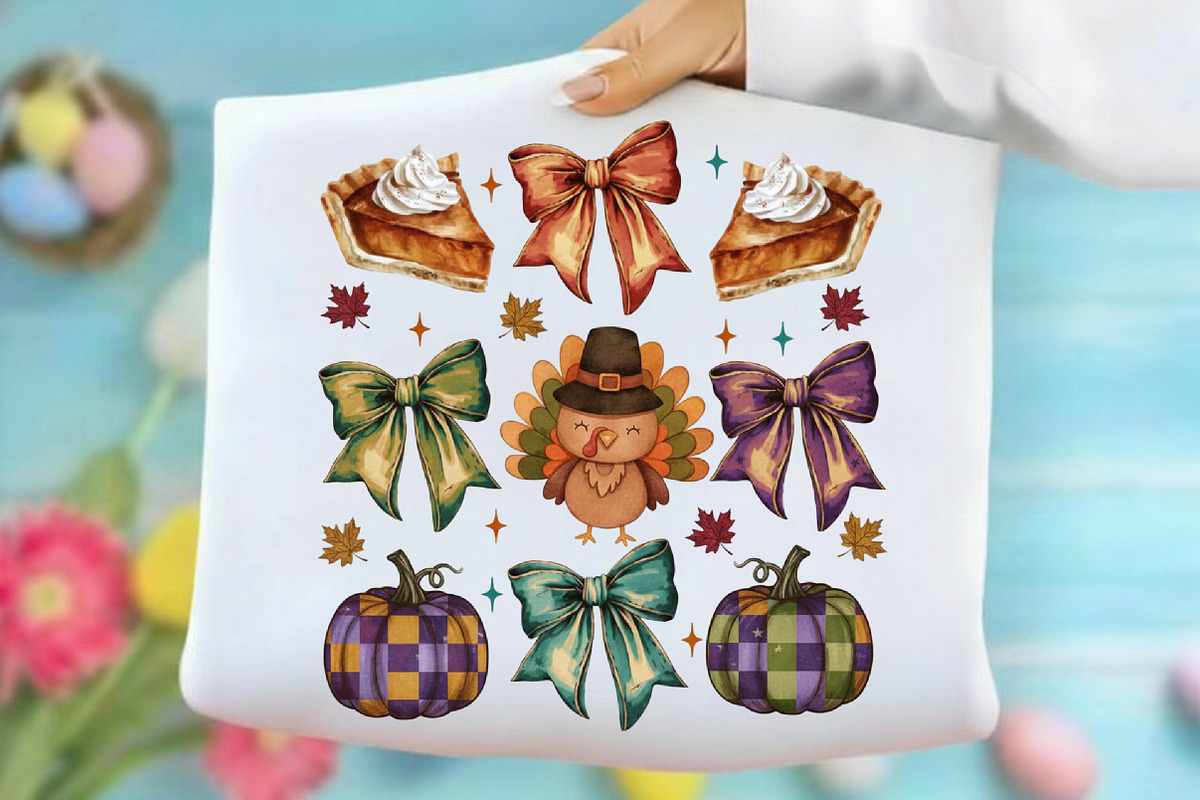 Retro Thanksgiving Png, Retro Fall, an Illustration by designcity5 (Photo 2 of 9)