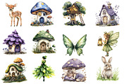 Enchanting Forest Fairy Clipart, an Illustration by Designworld (Thumbnail 2 of 5)