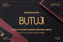 Butuji Typeface - Elegant Serif