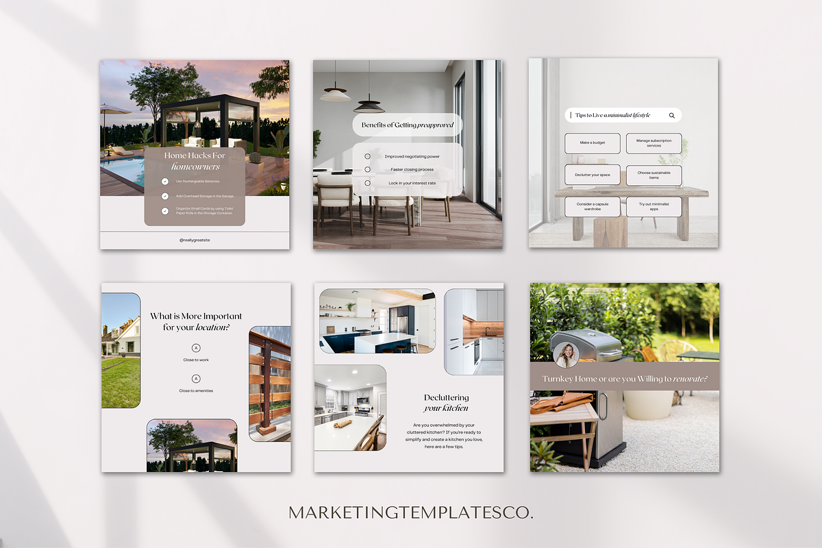 May Real Estate Posts with Captions, a Social Media Template by Marketing Templates Co. (Photo 2 of 9)