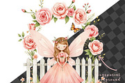 Watercolor Magical Garden Pink PNG, an Illustration by JackArt (Thumbnail 8 of 8)